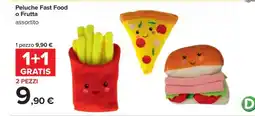 Carrefour Peluche Fast Food o Frutta offerta