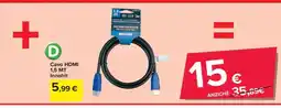 Carrefour Cavo HDMI 1,5 MT Innohit offerta