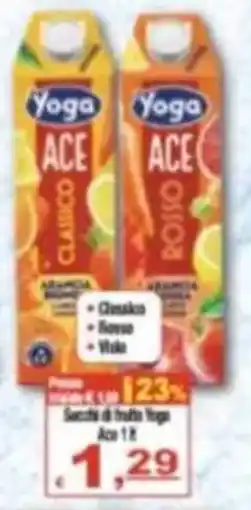 CTS Supermercati Succhi di frutta Yoga Ace offerta