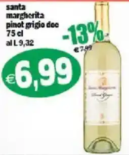 Il Castoro Supermercati Santa margherita pinot grigio doc offerta