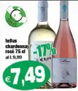 Il Castoro Supermercati tellus chardonnay rosé offerta