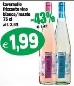 Il Castoro Supermercati tavernello frizzante vino bianco/rosato offerta