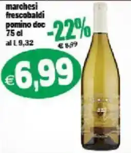 Il Castoro Supermercati Marchesi frescobaldi pomino doc offerta