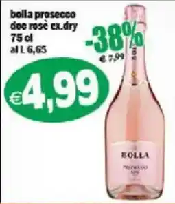 Il Castoro Supermercati Bolla prosecco doc rosé ex.dry offerta