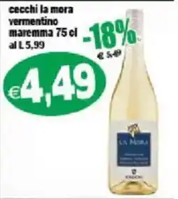 Il Castoro Supermercati Cecchi la mora vermentino offerta