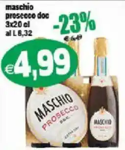 Il Castoro Supermercati Maschio prosecco doc offerta