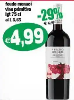 Il Castoro Supermercati feudo monaci vino primitivo offerta