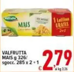 Iper Triscount Valfrutta Mais offerta