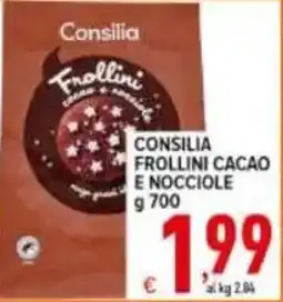 Iper Triscount Consilia Frollini Cacao e Nocciole offerta
