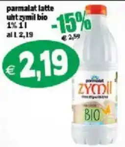 Il Castoro Supermercati Parmalat latte UHT zymil bio offerta