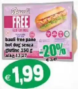 Il Castoro Supermercati Bauli free pane hot dog senza glutine offerta