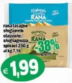 Il Castoro Supermercati Rana lasagne sfogliavelo classiche offerta