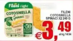 Pewex Fileni Light Cotosnella Spinaci offerta