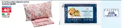 Carrefour Su tutta la linea completo letto e guanciali Caleffi offerta