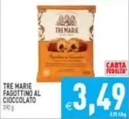 Pim Supermercati Tre Marie Fagottino al cioccolato offerta
