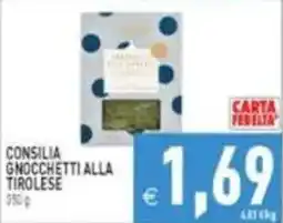 Pim Supermercati Consilia gnocchetti alla tirolese offerta