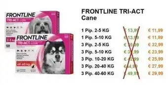 Zoomiguana Frontline Tri-Act Cane offerta