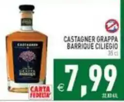Pim Supermercati Castagner grappa barrique ciliegio offerta