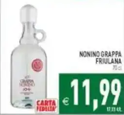 Pim Supermercati Nonino Grappa Friulana offerta