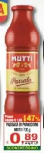 CTS Supermercati Passata di pomodoro Mutti offerta