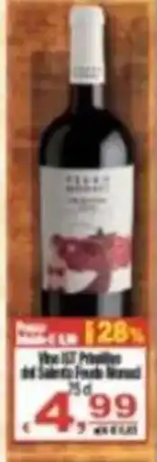 CTS Supermercati Vino IGT Primitivo del Salento Feudo Monaci offerta