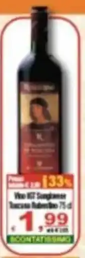 CTS Supermercati Vino IGT Sangiovese Toscana Rubenino offerta