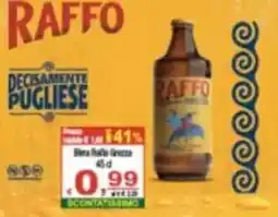 CTS Supermercati Birra Raffo Grezza offerta