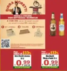 CTS Supermercati Birra Moretti classica offerta