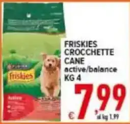 Iper Triscount Friskies crocchette cane active/balance offerta