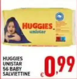 Iper Triscount Huggies unistar baby salviettine offerta