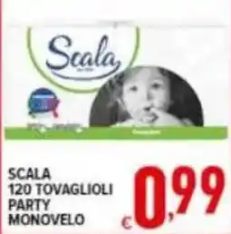 Iper Triscount Scala 120 tovaglioli party monovelo offerta
