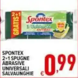 Iper Triscount Spontex spugne abrasive universali salvaunghie offerta