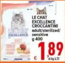 Iper Triscount Le Chat Excellence Croccantini adult/sterilized/sensitive offerta