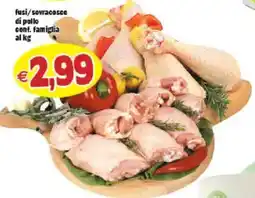 Il Castoro Supermercati fusi/sovracosce di pollo conf. famiglia offerta