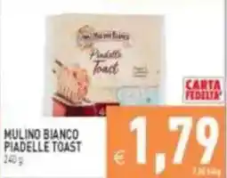 Pim Supermercati Mulino Bianco Piadelle Toast offerta