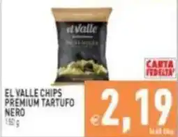 Pim Supermercati El Valle chips premium tartufo nero offerta