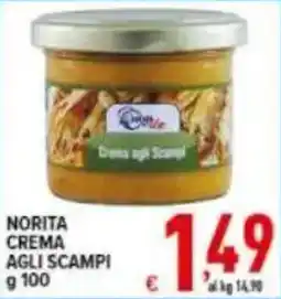Iper Triscount Norita crema agli scampi offerta