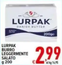 Iper Triscount Lurpak burro leggermente salato offerta