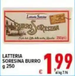 Iper Triscount Latteria Sorensina burro offerta