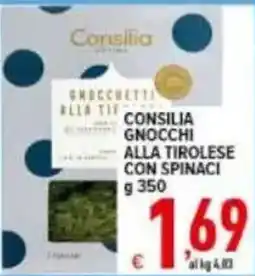 Iper Triscount Consilia gnocchi alla tirolese con spinaci offerta