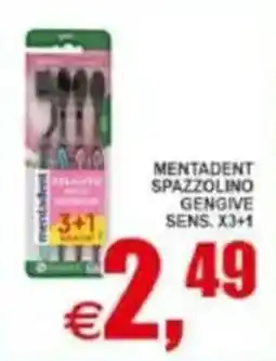 Pewex Mentadent spazzolino gengive offerta
