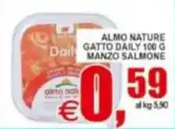 Pewex Almo Nature Gatto Daily Manzo Salmone offerta