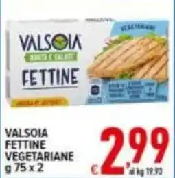Iper Triscount Valsolia fettine vegetariane offerta