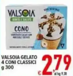 Iper Triscount Valsòia gelato cono classici offerta