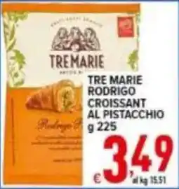 Iper Triscount Tre Marie Rodrigo croissant al pistacchio offerta