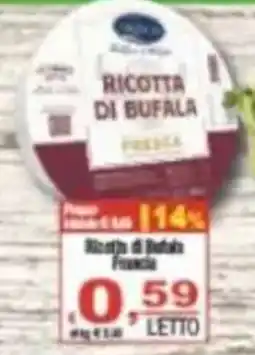 CTS Supermercati Ricotta di Bufala Fresca offerta