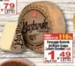 CTS Supermercati Formaggio Bastardo offerta