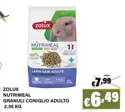 Zoomiguana Zolux Nutrimeal Granuli Coniglio Adulto offerta