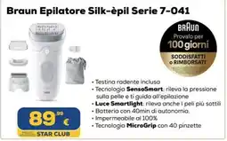 Euronics Tufano Braun Epilatore Silk-èpil Serie 7-041 offerta
