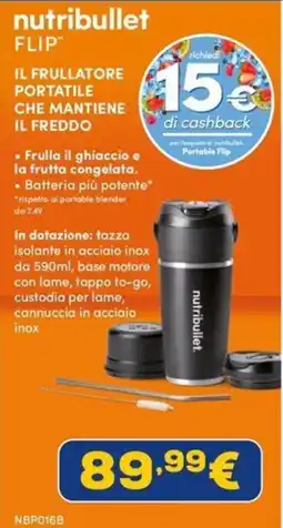Euronics Nutribullet Flip offerta